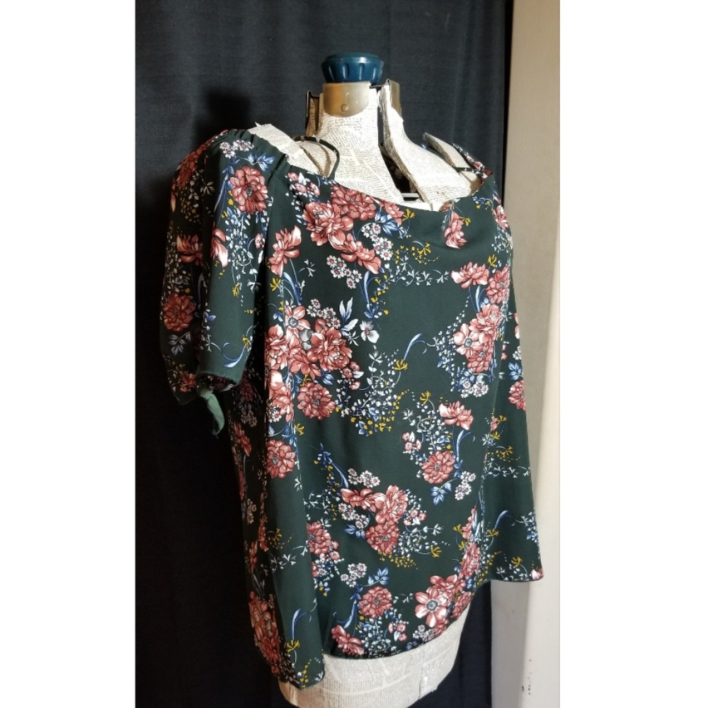 Silky Floral Top